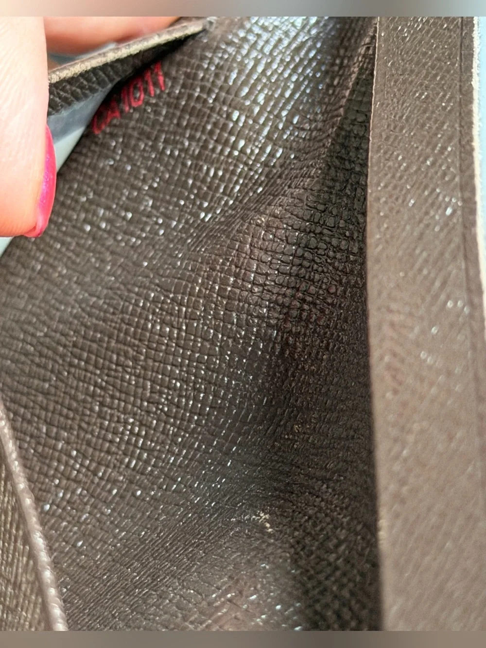 Louis Vuitton card holder in damier ebene